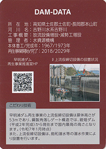 早明浦ダム（再生事業中）　削孔Ver