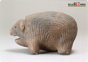 クマ形土製品　あおもり縄文カード２９