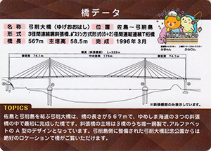 弓削大橋　2024.3　ゆめしま海道橋カード