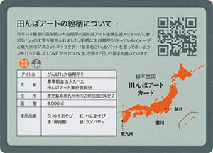鹿児島県南九州市　田んぼアートカード2025