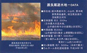 渡良瀬遊水地　ラムサール条約湿地登録５周年記念カード