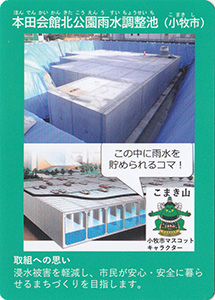 本田会館北公園雨水調整池　流域治水カード