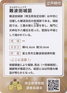 難波田城図　埼玉ミュージアムカード