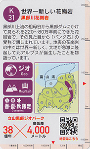 立山黒部ジオカード