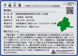 不動大橋　ぐんま橋カードNo.8