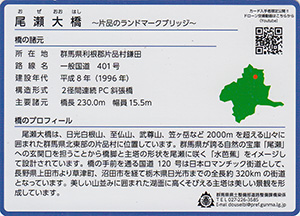 尾瀬大橋 ぐんま橋カードNo.12