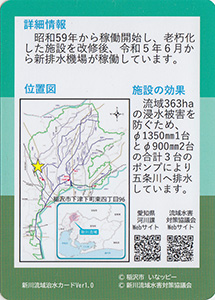 下津排水機場 流域治水カード
