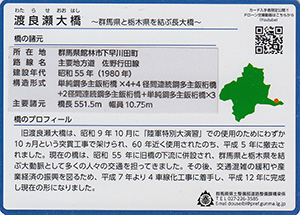 渡良瀬大橋　ぐんま橋カードNo.16