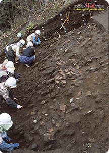 土器の出土状況　あおもり縄文カード２４４