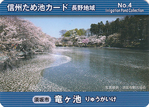 竜ヶ池　信州ため池カード　長野地域　No.4