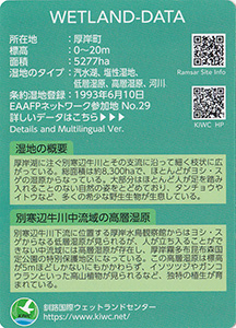 湿地カード　北海道釧路管内版