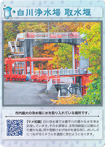 白川浄水場　取水堰