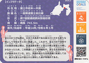 一般県道富士由比線　富士川かりがね橋（揮毫ver）