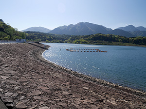菰野調整池　ダム印