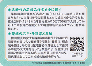 福島　丹羽三城スタンプラリー