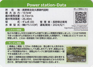 森泉湯川発電所 竣工記念 Ver.2.0SP