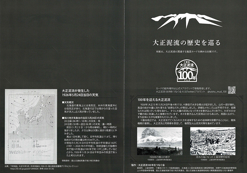 十勝岳　大正泥流１００年　砂防カード