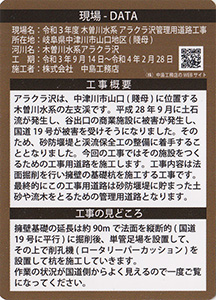 令和3年度 木曽川水系アラクラ沢管理用道路工事
