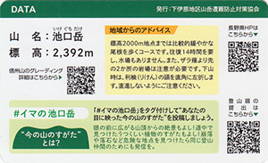 下伊那地区山カード