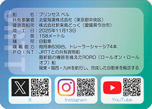 プリンセスベル　ＪＲＴＴカード2026