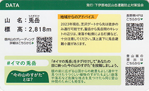 下伊那地区山カード